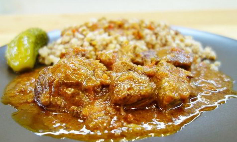 Рецепт гуляша из свинины на темном пиве