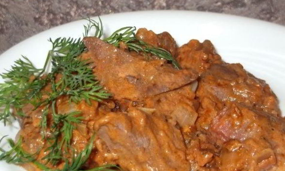 Рецепт гуляша из свиной печени