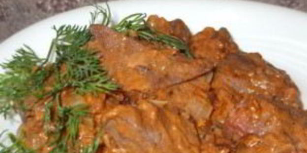 гуляш из свиной печени