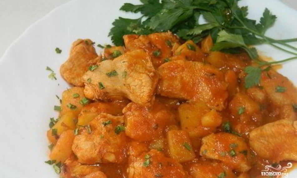 Рецепт гуляша куриного