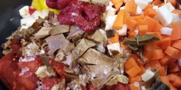 гуляш с белыми грибами