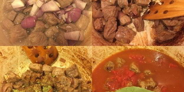 нежный гуляш из телятины