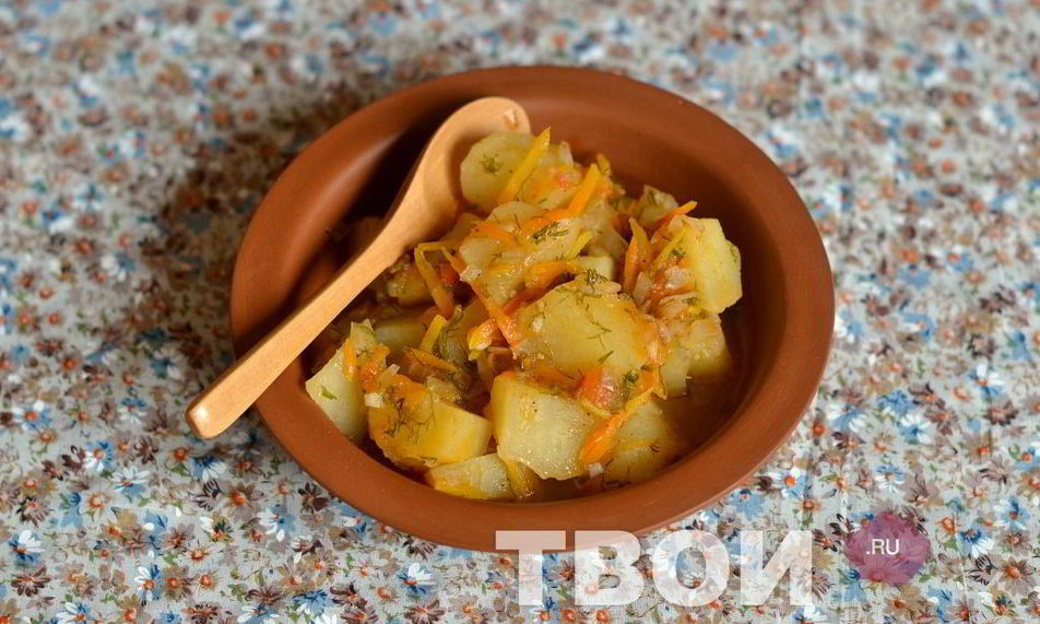 Рецепт постного картофельного гуляша