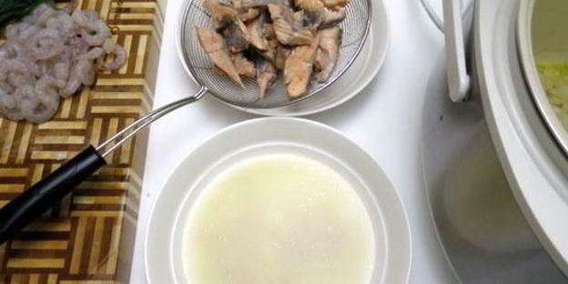 картофельное пюре с лососем в мультиварке