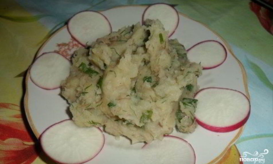 Рецепт картофельного пюре с тушенкой