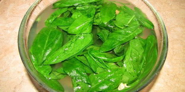 картофельное пюре со шпинатом