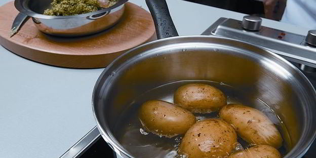 картофельные ньокки с песто