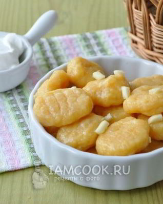 Картофельные ньокки с тыквой