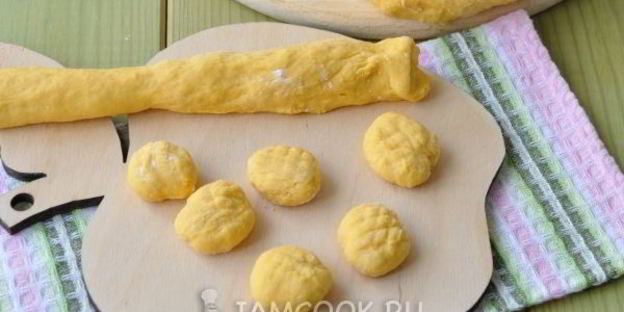 картофельные ньокки с тыквой