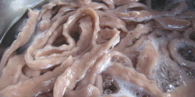 клубничная лапша