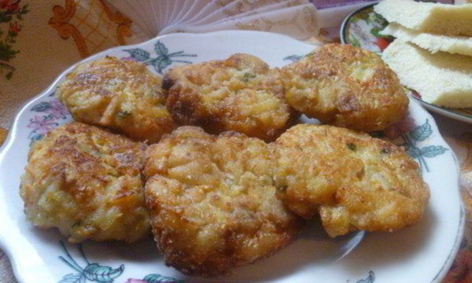 Рецепт картофельно-баклажановых котлеты
