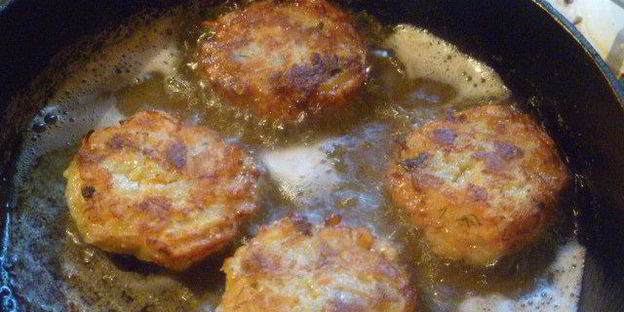 картофельно-баклажановые котлеты