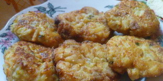 картофельно-баклажановые котлеты