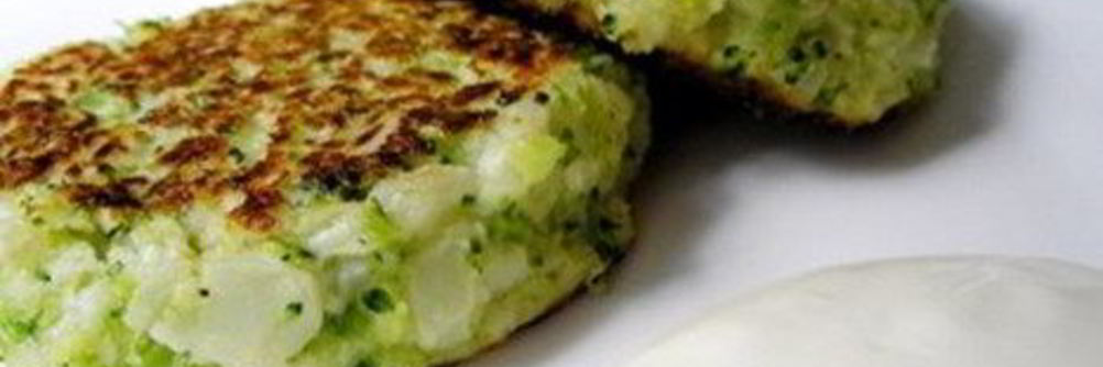 Картофельные котлеты с брокколи