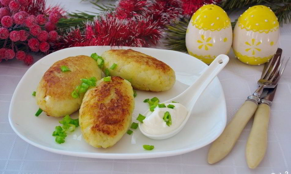 Рецепт картофельных котлет с колбасой