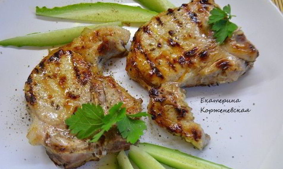 Рецепт котлеты на кости в ароматном маринаде