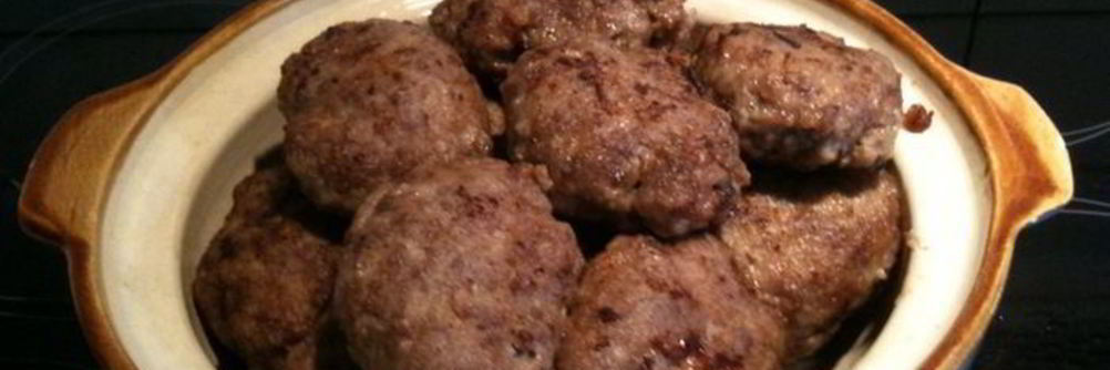 Котлетки из дикого кабана