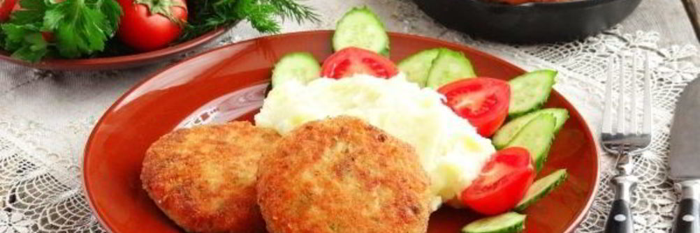 Котлеты из кеты с плавленым сыром