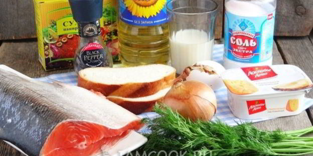 котлеты из кеты с плавленым сыром