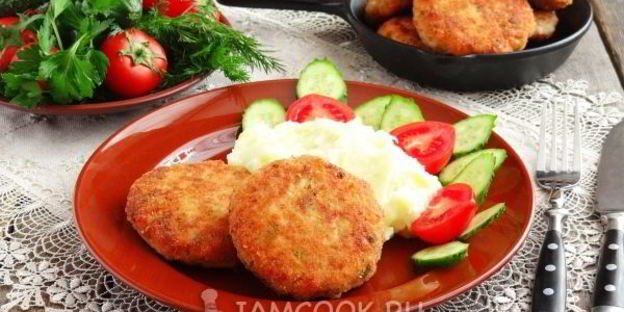 котлеты из кеты с плавленым сыром