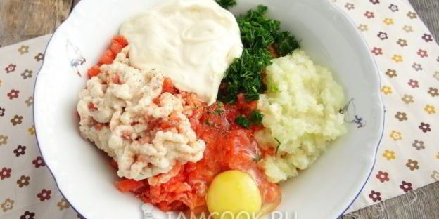 котлеты из кеты с плавленым сыром