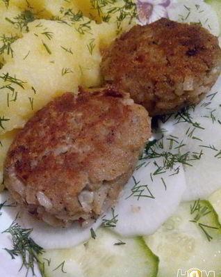 Котлеты из консервированной сайры