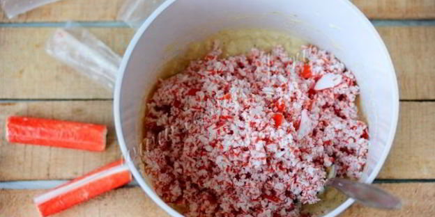 котлеты из крабовых палочек