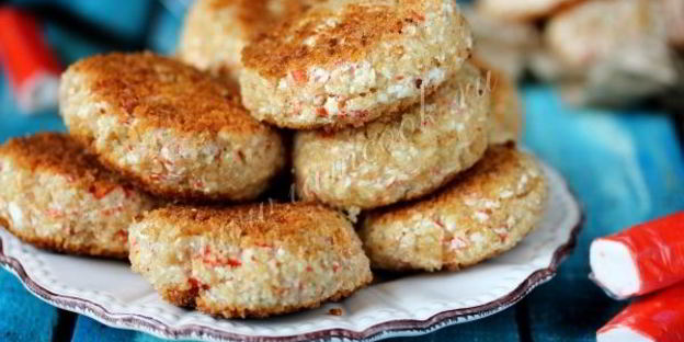 котлеты из крабовых палочек