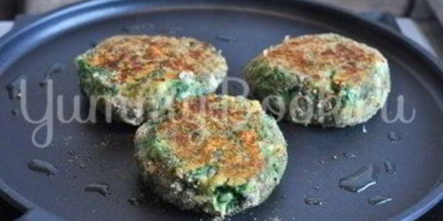 котлеты из шпината с сыром