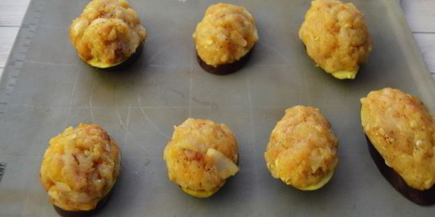 котлеты на баклажане