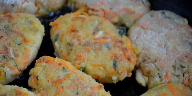 котлеты овощные с мясом