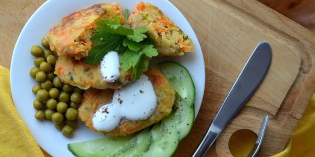 котлеты овощные с мясом