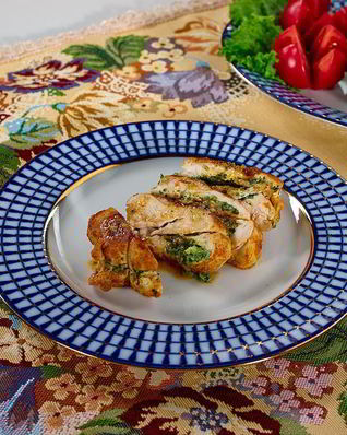 Куриные котлеты тапака с зеленью