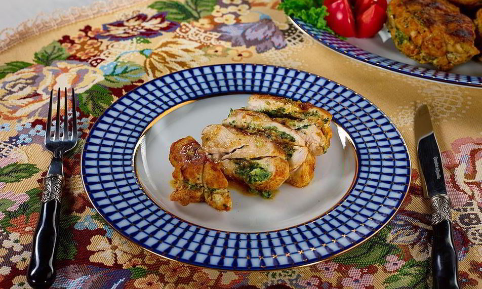 Рецепт куриных котлет тапака с зеленью