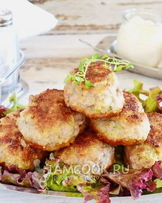 Мясные котлеты с кабачками