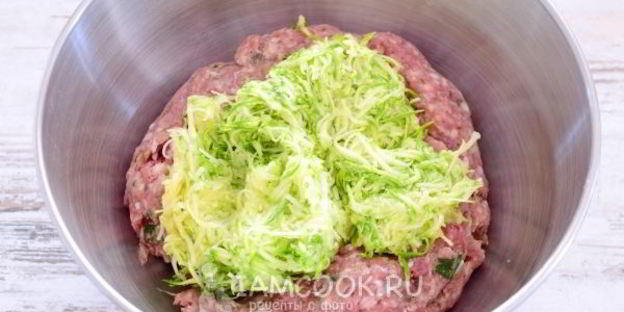 мясные котлеты с кабачками