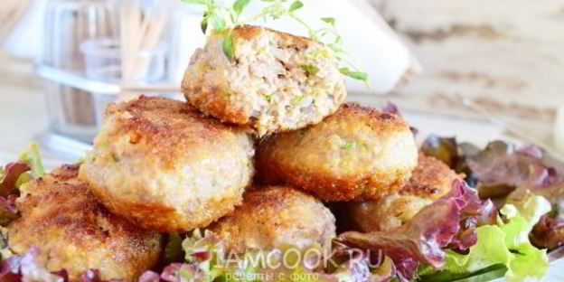 мясные котлеты с кабачками