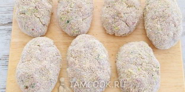 мясные котлеты с кабачками