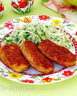 Рыбные котлеты с картошкой