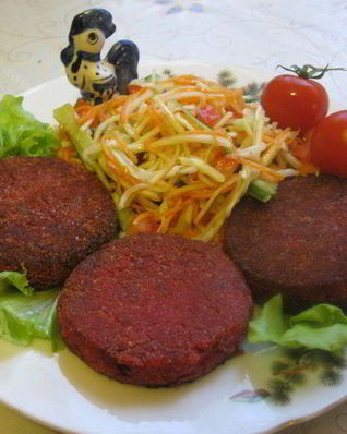 Свекольные котлеты