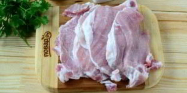 свиные котлеты с тыквенным паштетом