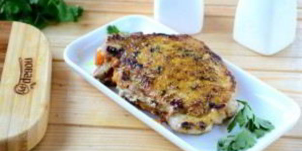 свиные котлеты с тыквенным паштетом