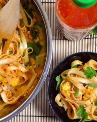 Лапша под соусом