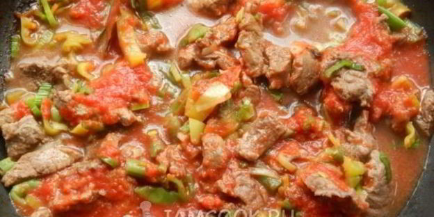 лапша с говядиной