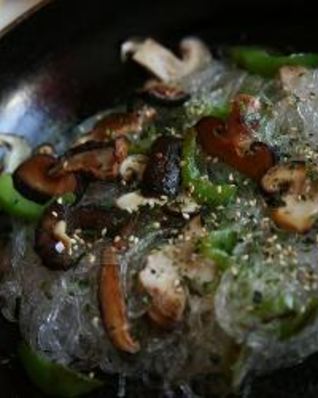 Лапша с грибами