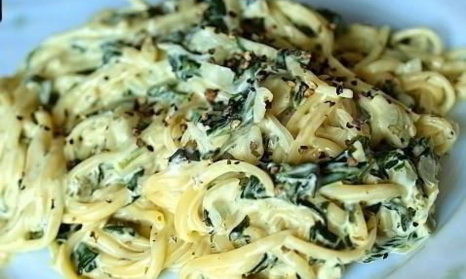 Рецепт лапши с овощами в сливочном соусе