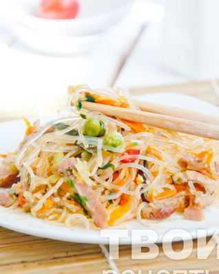 Лапша в воке