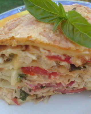 Блинная лазанья