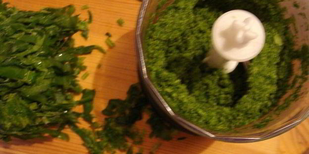 домашняя зеленая лазанья