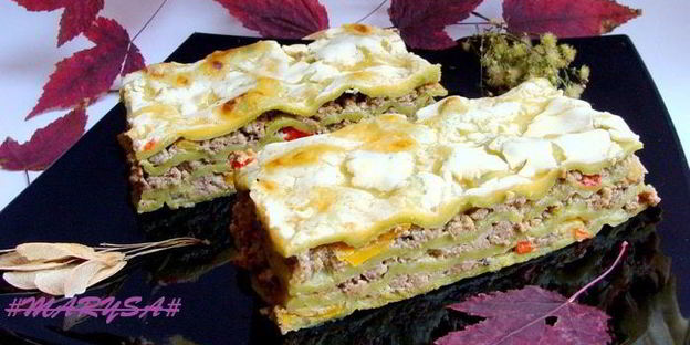 домашняя зеленая лазанья